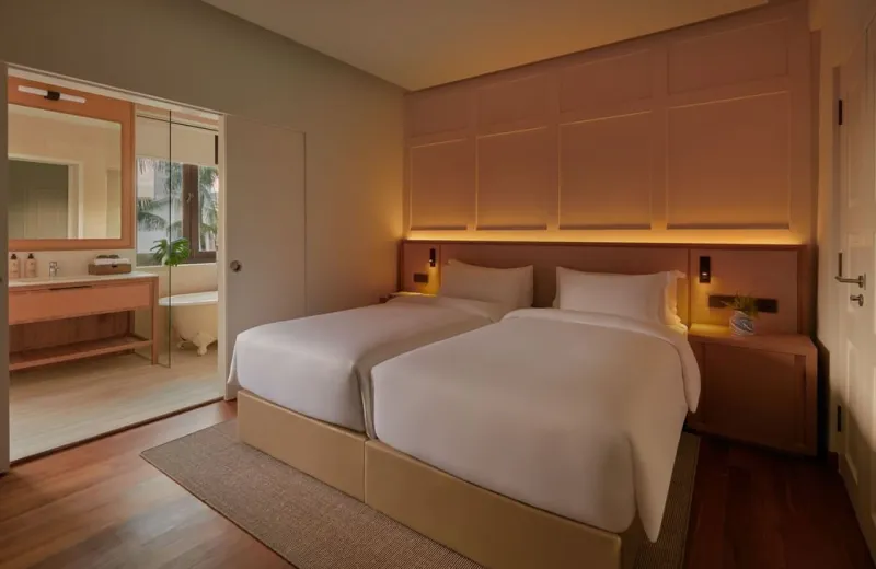 阳台单间套房卧室