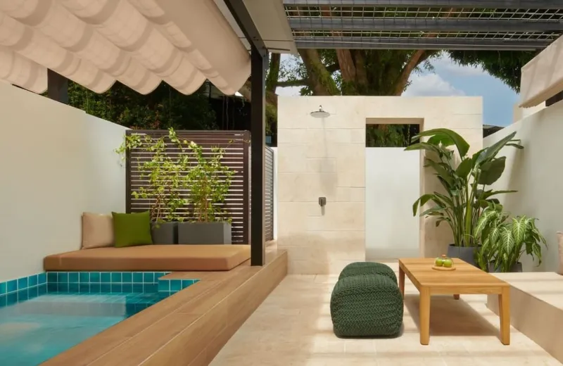 庭院套房私人按摩浴缸